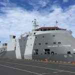 នាវាមួយគ្រឿង ឈ្មោះ GREYMAN EXPRESS បានចូលចតនៅចំណតផែចាស់ គឺជានាវាដឹកសត្វគោរស់