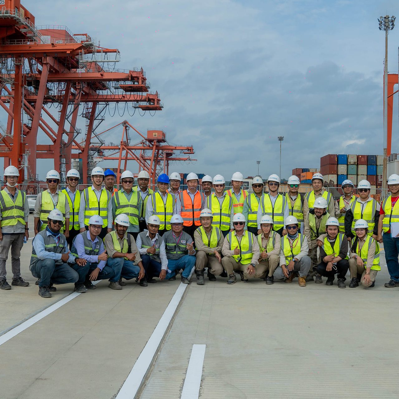 Conducted an Inspection on Partial Handover of Area IV (Container Yard) of the 253-Meter Container Terminal