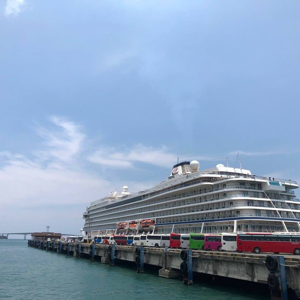 នាវាទេសចរណ៍ឈ្មោះ Viking Orion ដែលជានាវាទី ២៧ ចូលចតនៅកំពង់ផែស្វយ័តក្រុងព្រះសីហនុ
