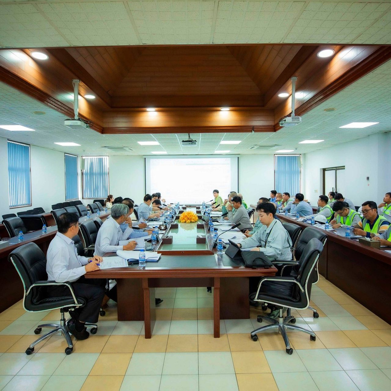 Held a Monthly Progress Meeting of January 2026 regarding the implementation progress and the safety inspection of construction site
