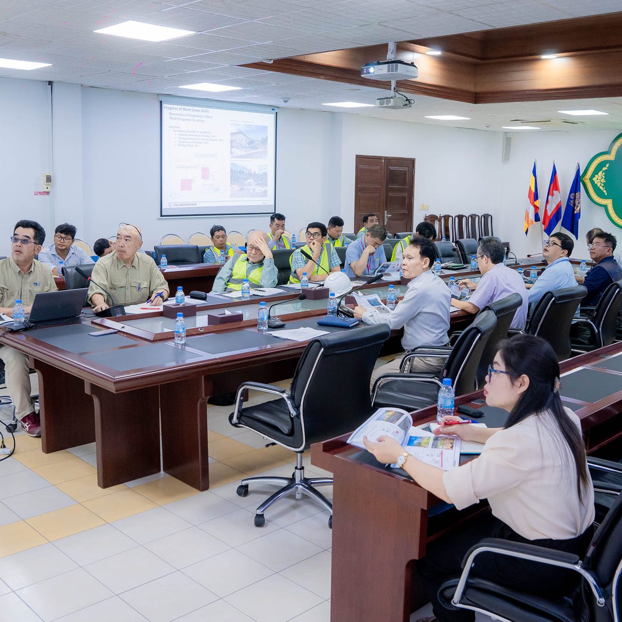 held a monthly meeting of June regarding a progress of New Container Terminal