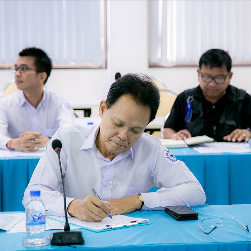 Held a Monthly Progress Meeting of August for Implementing the "Renovation of General Cargo Terminal Into a 253-Meter Container Terminal Project" with the Contractor