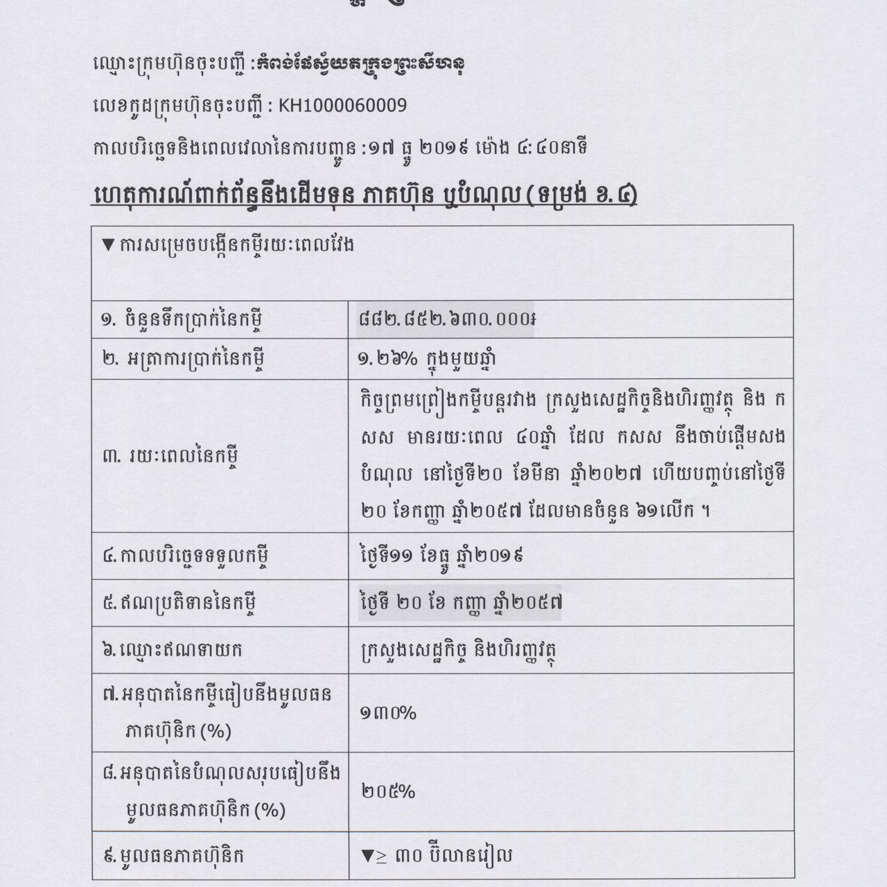 ការបង្ហាញព័ត៌មានទាន់ពេល