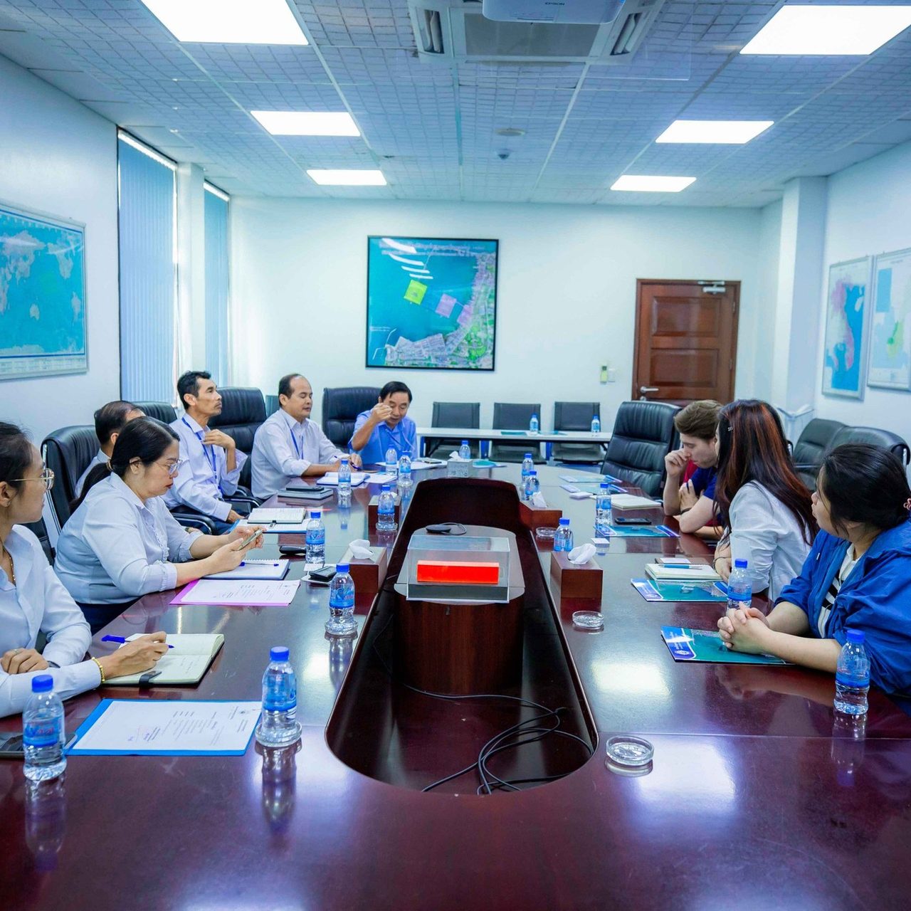 Held a discussion meeting with MAERSK (Cambodia) Ltd., led by Mr. Tom Cachet