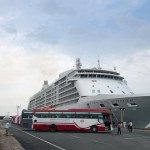នាវាទេសចរណ៍ឈ្មោះ Seven Seas Voyager ដែលជានាវាទី ០៤ ចូលចតនៅកំពង់ផែស្វយ័តក្រុងព្រះសីហនុ