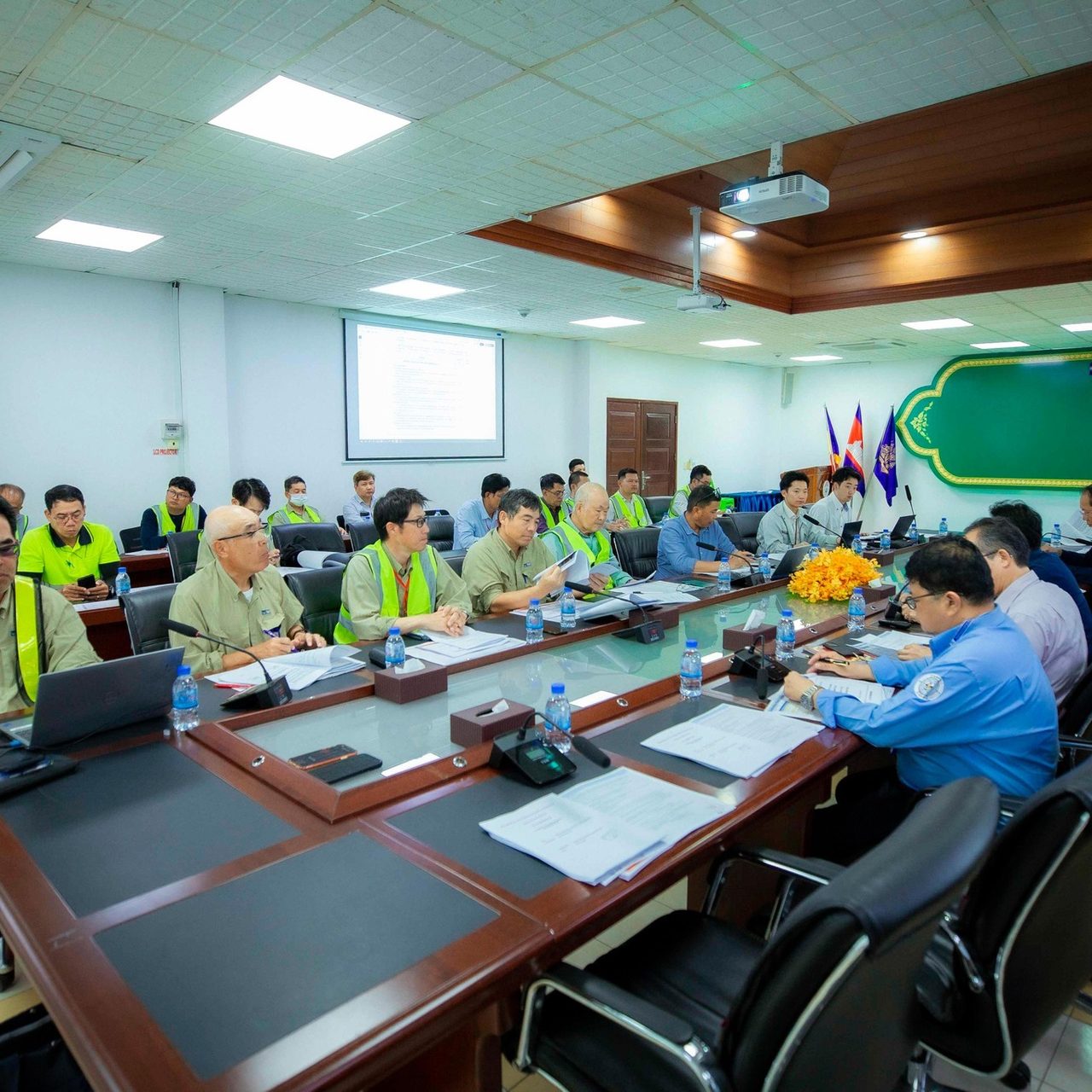 Monthly meeting of May regarding the progress of work and safety inspections of the implementation of the new deep-water container port development project (Phase 1) May 30, 2025