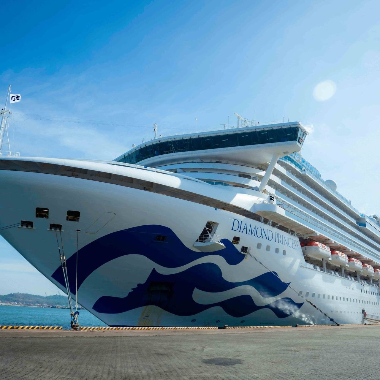 DIAMOND PRINCESS cruise ship with nationality of BERMUDA