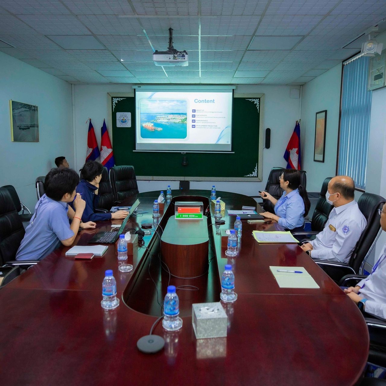 Welcomed a visit of Trancy Logistics (Cambodia) Co.,Ltd., led by Mr. Honda Marmoru, the company governor, and Mr. Nobuhiro Nakamura