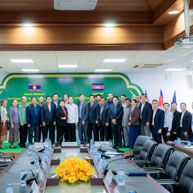Welcomed a delegation visit of Lao Front for National Development