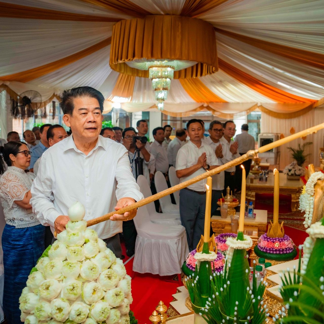 Ceremony for Khmer New Year 2025 by Samdech Preah Brahma Rattanamony Pin Sem