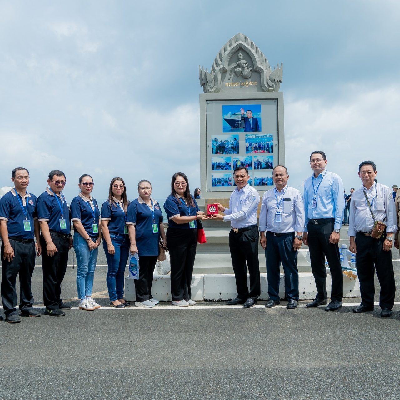 Welcomed a visit of 15 lecturers and 165 students in the 3rd year and 4th year bachelor study with major in marketing at the National University of Management to the Sihanoukville Autonomous Port