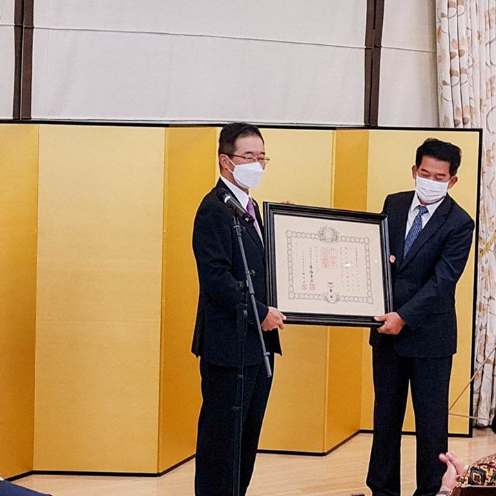 "The Order of the Rising Sun, Golden Rays with Neck Ribbon" of The Spring Decoration Ceremony 2020