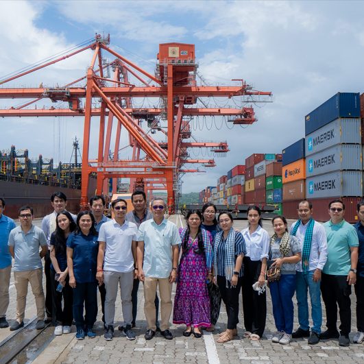 Welcomed a visit of 25 students of Economic Diplomacy Course of the Ministry of Foreign Affairs and International Cooperation, led by His Excellency Cheuy Vichet,