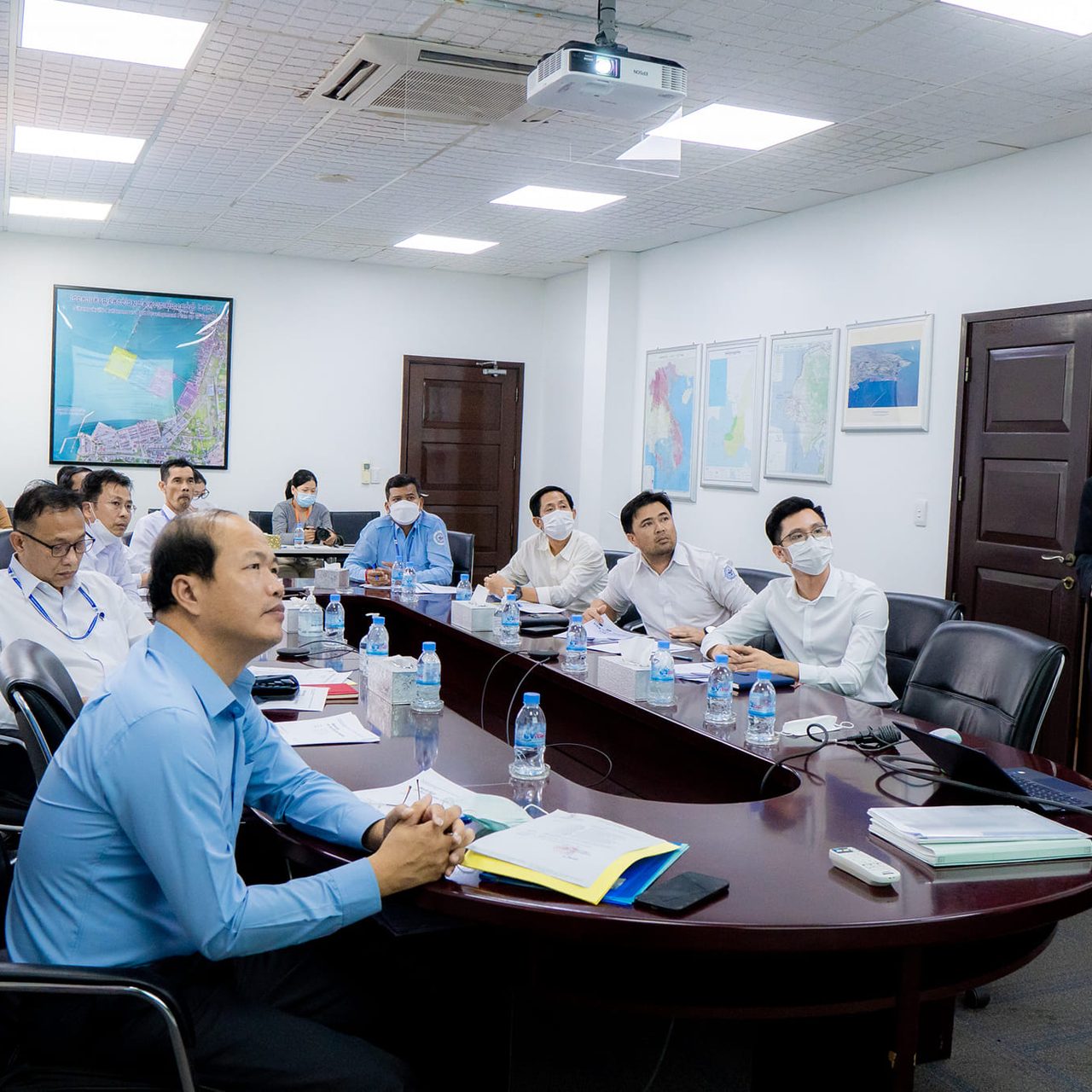 The cooperation with JICA Expert Team, held a "Workshop on Action Plan of Port EDI of the Project for the Capacity Development of Container Terminal Management and Operation in Sihanoukville Port"
