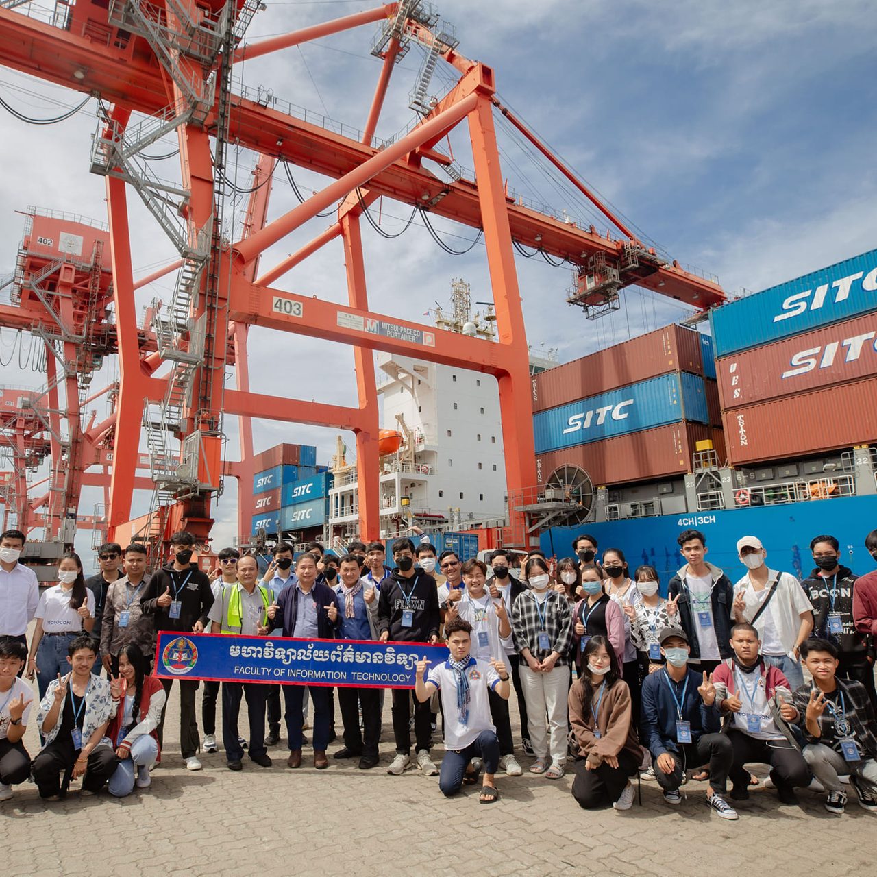 Mr. Thong Viro, Deputy Director-General in charge of Administration-Management, a representative of His Excellency Lou Kim Chhun, Delegate of the Royal Government of Cambodia, in charge as Chairman and CEO of Sihanoukville Autonomous Port