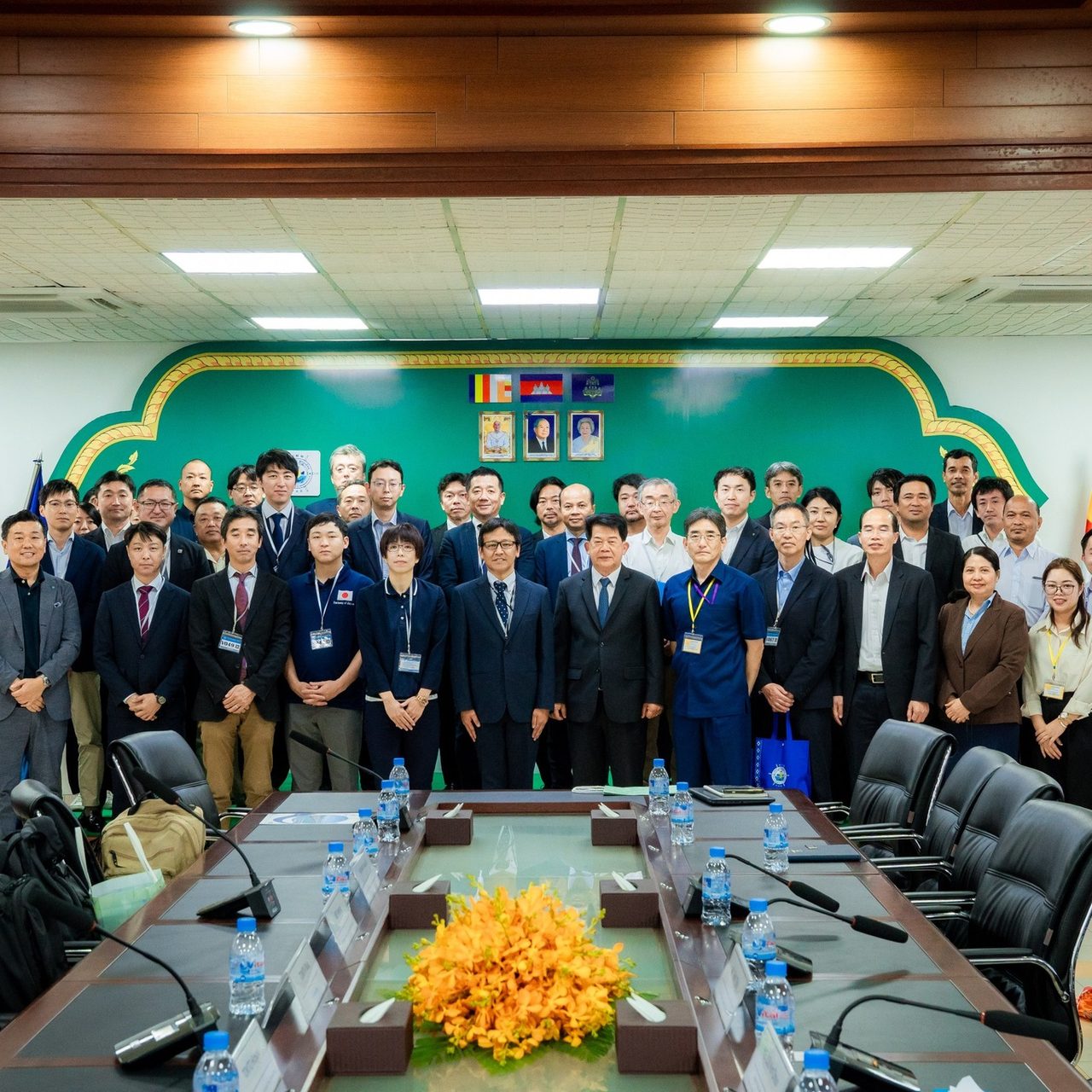 A courtesy visit of and held a discussion meeting with 30 Delegates of the Ministry of Land, Infrastructure