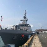 នាវាកងទ័ពជើងទឹកថៃឈ្មោះ HTMS KRABI បានចូលចតនៅកំពង់ផែស្វយ័តក្រុងព្រះសីហនុ