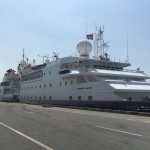 នាវាទេសចរណ៍ឈ្មោះ Silver Discoverer មកពីកោះ Rawa ចូលចតនៅកំពង់ផែស្វយ័តក្រុងព្រះសីហនុ